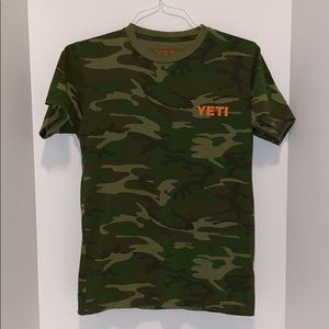 YETI Green Camo T-Shirt SMALL
